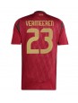 Belgien Arthur Vermeeren #23 Heimtrikot EM 2024 Kurzarm